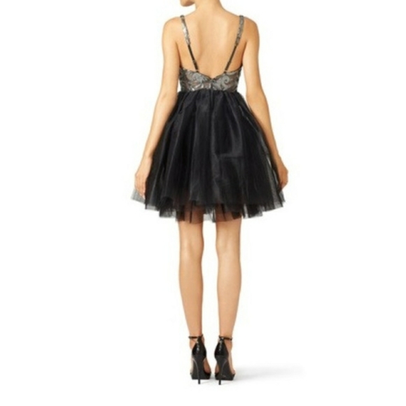 Allison Parris RSVP Black Tulle Dress - Picture 2 of 8